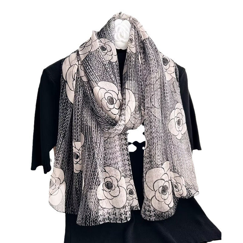 inRealSilk #11 85cm*185cm 100% Chiffon Silk Long Shawls&Scarves