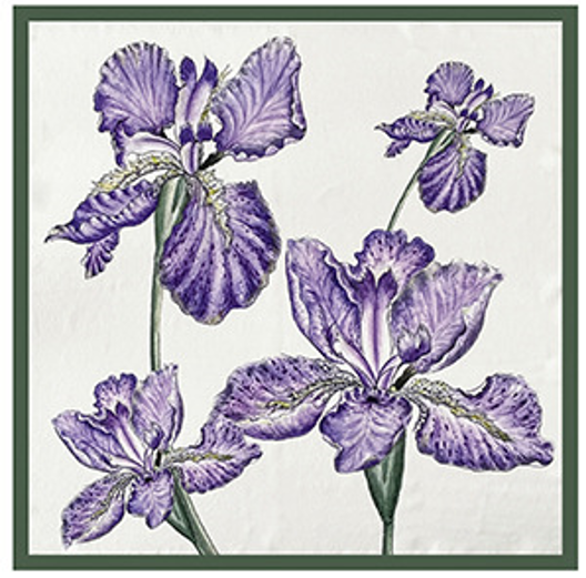 inRealSilk Purple Butterfly Flower and Rabbit Print 53cm*53cm Print 100% Silk Small Square Silk Scarf Neckerchiefs&Bandana