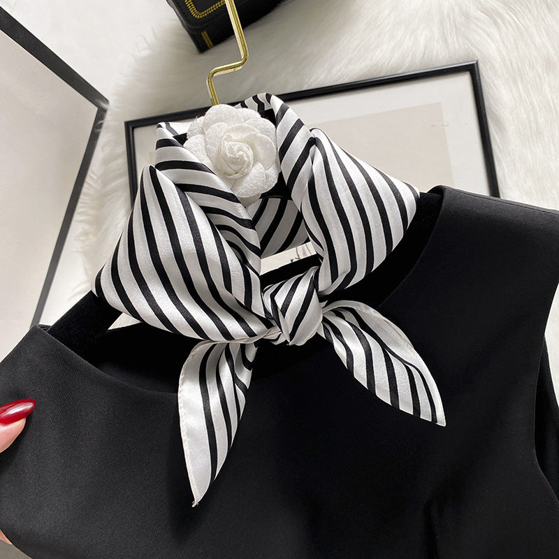inRealSilk Printed Fashion Scarf 11# 53cm*53cm Print 100% Silk Small Square Silk Scarf Neckerchiefs&Bandana&Handkerchief