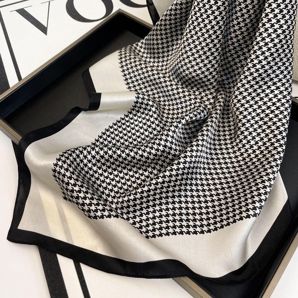 inRealSilk Stripes 66cm*66cm 100% Silk Small Square Scarf Small Neckerchief with Suit
