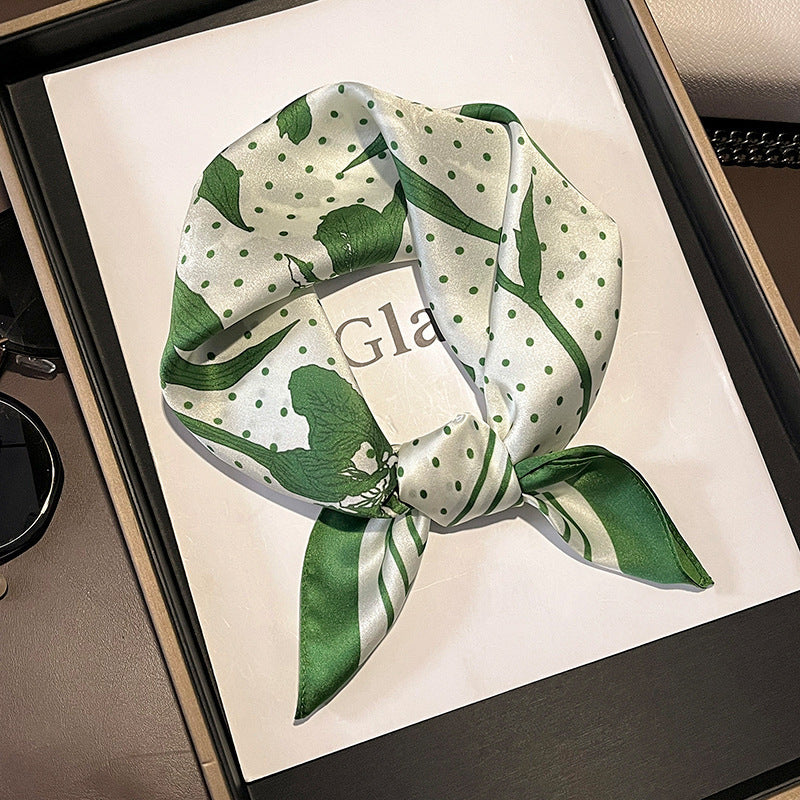 inRealSilk 53cm*53cm 100% Small Square Silk Scarf Neckerchiefs&Bandana