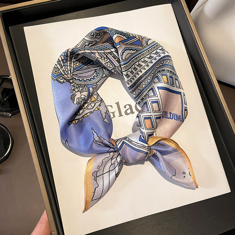 inRealSilk 53cm*53cm 100% Small Square Silk Scarf Neckerchiefs&Bandana