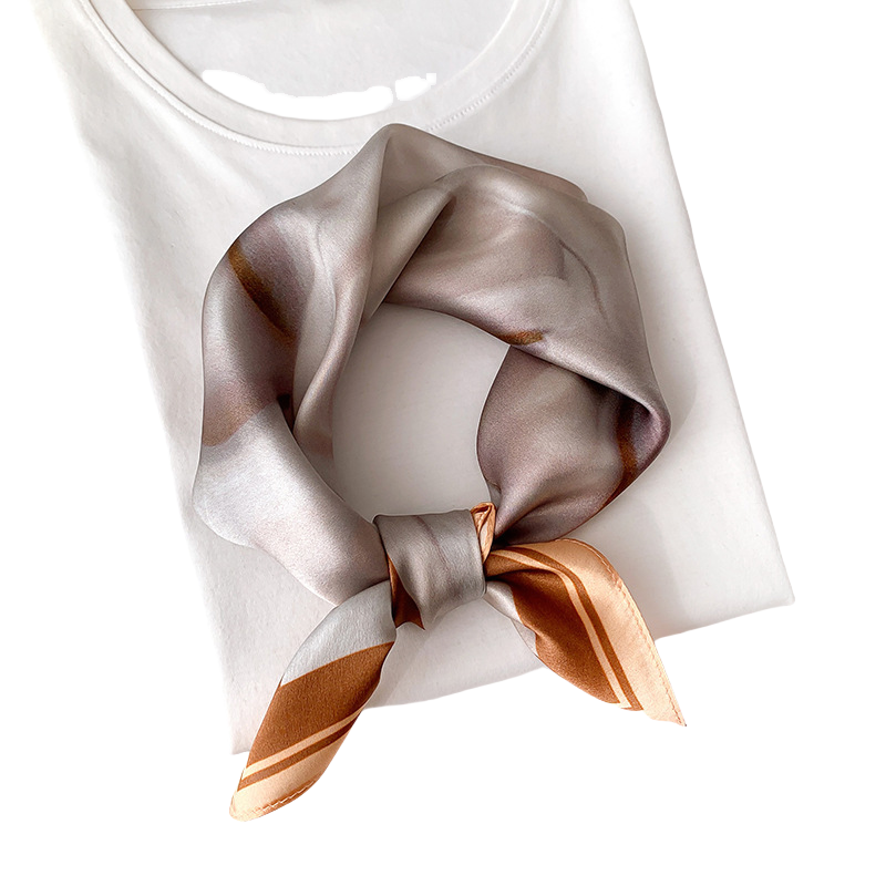 inRealSilk 53cm*53cm 100% Small Square Silk Scarf Neckerchiefs&Bandana