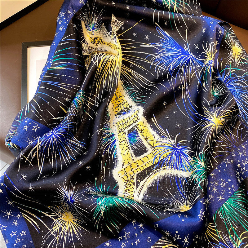 inRealSilk 005# 68cm*68cm 100% Silk Small Square Scarf Small Neckerchief with Suit