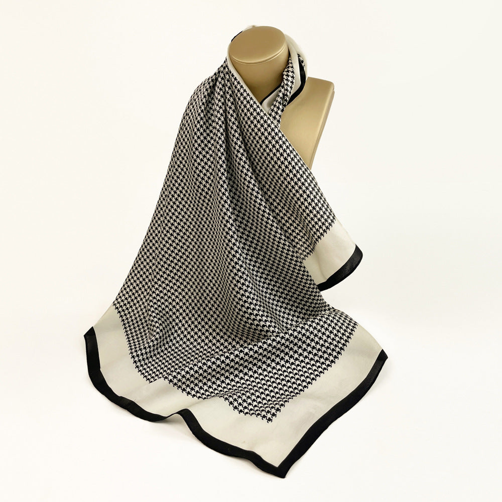 inRealSilk Stripes 66cm*66cm 100% Silk Small Square Scarf Small Neckerchief with Suit