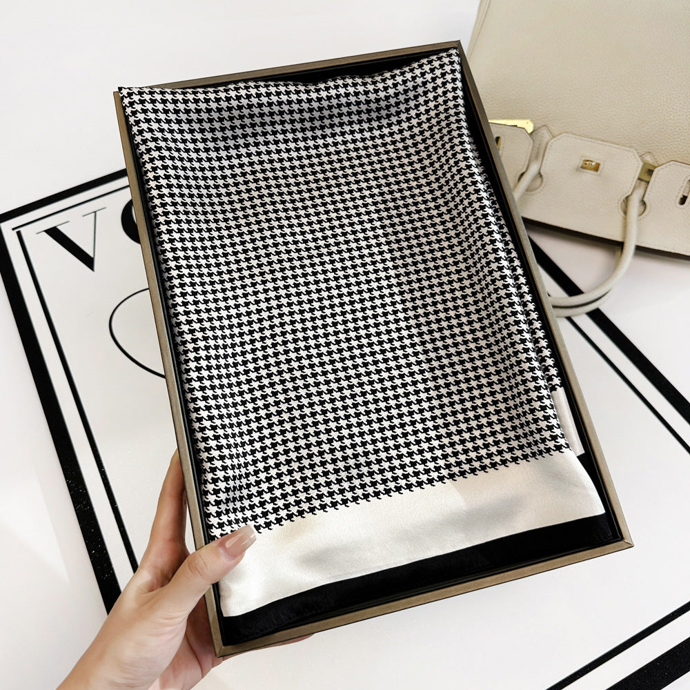 inRealSilk Stripes 66cm*66cm 100% Silk Small Square Scarf Small Neckerchief with Suit