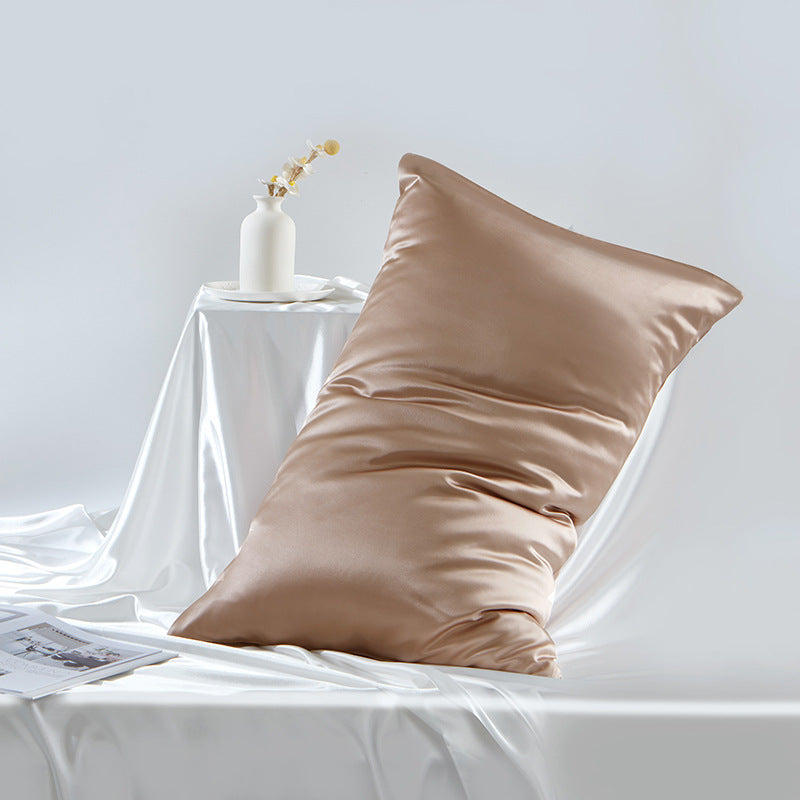 inRealSilk Light Brown Color 100% Silk Both Sides Pillowcase 19mm