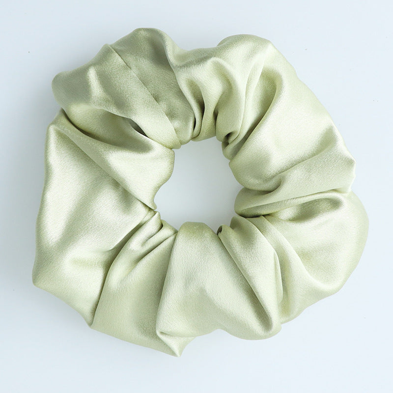 inRealSilk Greenish Black Fully Handmade 30mm Silk Hairband 6cm Side Width 100% Mulberry Silk