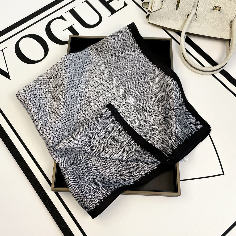 inRealSilk Stripes 66cm*66cm 100% Silk Small Square Scarf Small Neckerchief with Suit