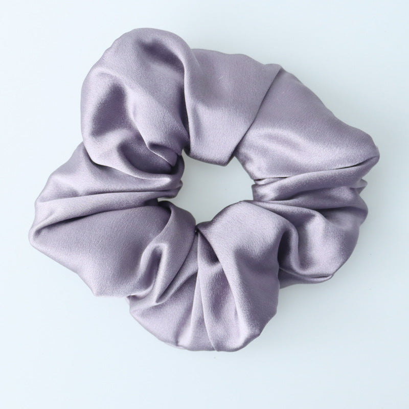 inRealSilk Lavender Purple Fully Handmade 30mm Silk Hairband 6cm Side Width 100% Mulberry Silk