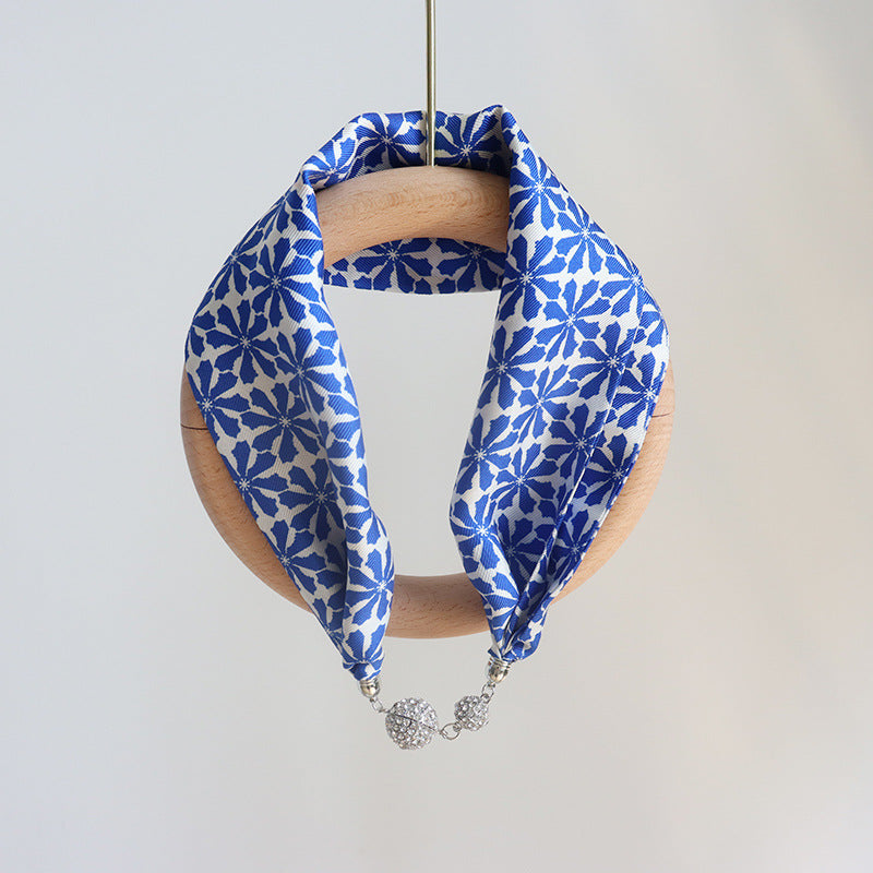 inRealSilk #H 13cm*60cm 100% Silk Necklace Scarf Soft And Breathable