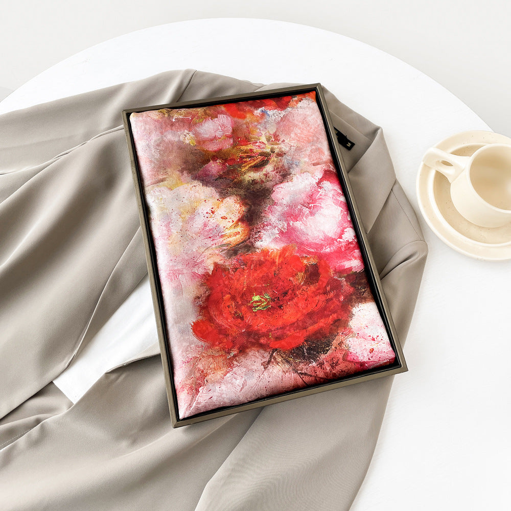 inRealSilk ZS25-Red 55cm*170cm 100% Silk Shawls