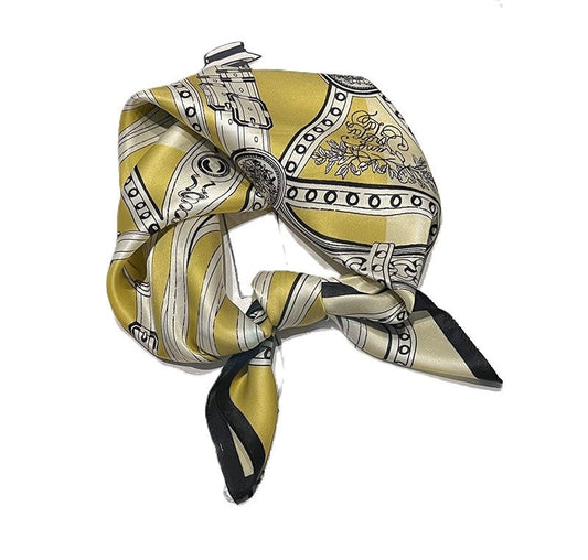inRealSilk Printed Fashion Scarf 09# 53cm*53cm Print 100% Silk Small Square Silk Scarf Neckerchiefs&Bandana&Handkerchief