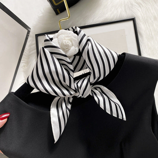 inRealSilk Printed Fashion Scarf 11# 53cm*53cm Print 100% Silk Small Square Silk Scarf Neckerchiefs&Bandana&Handkerchief