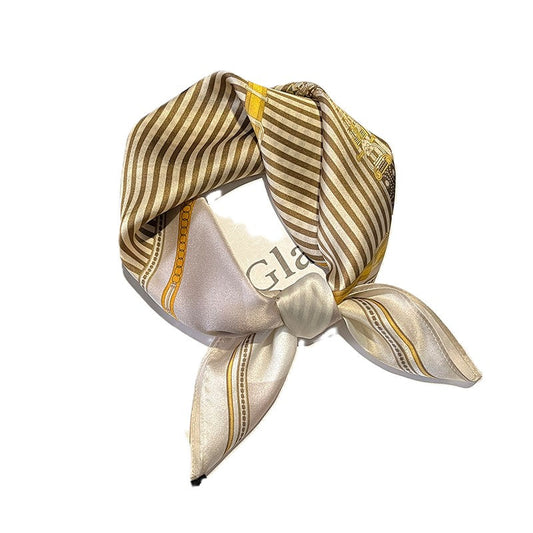 inRealSilk Printed Fashion Scarf 31# 53cm*53cm Print 100% Silk Small Square Silk Scarf Neckerchiefs&Bandana&Handkerchief
