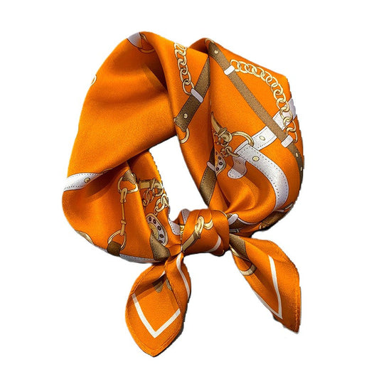 inRealSilk Printed Fashion Scarf 46# 53cm*53cm Print 100% Silk Small Square Silk Scarf Neckerchiefs&Bandana&Handkerchief
