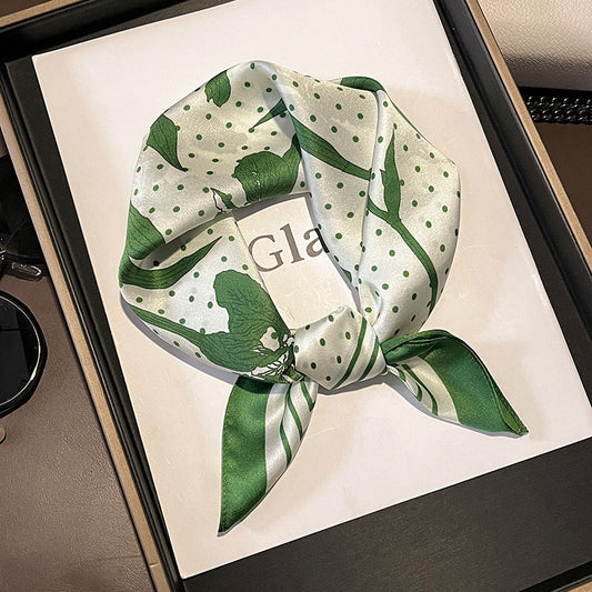 inRealSilk 53cm*53cm 100% Small Square Silk Scarf Neckerchiefs&Bandana