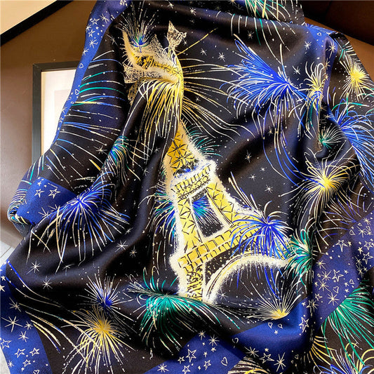 inRealSilk 005# 68cm*68cm 100% Silk Small Square Scarf Small Neckerchief with Suit