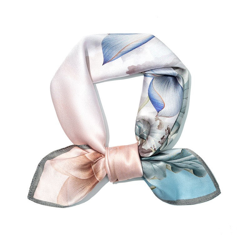 inRealSilk Homage to The God of Love 70cm*70cm 100% Silk Small Square Scarf Fashion Commuting Style