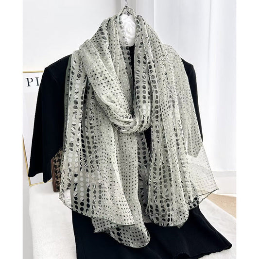 inRealSilk #03 85cm*185cm 100% Chiffon Silk Long Shawls&Scarves