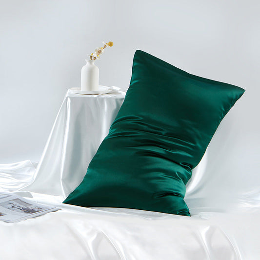 inRealSilk Cat's Eye Green Color 100% Silk Both Sides Pillowcase 19mm