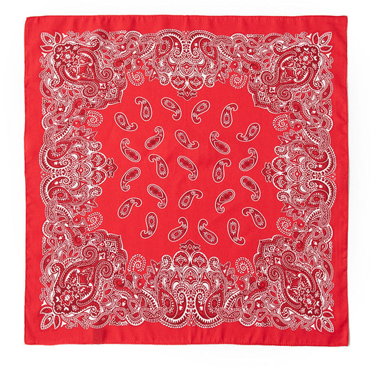 inRealSilk Red Cashew Flower 53cm*53cm Printing 100% Small Square Silk Scarf Neckerchiefs&Bandana For All Occasions