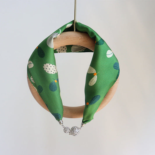 inRealSilk #I 13cm*60cm 100% Silk Necklace Scarf Soft And Breathable