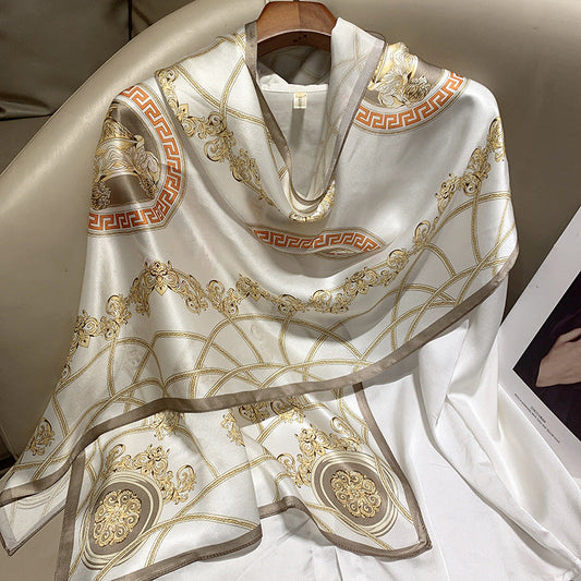 inRealSilk Ivory Yellow 55cm*173cm 100% Silk Shawls