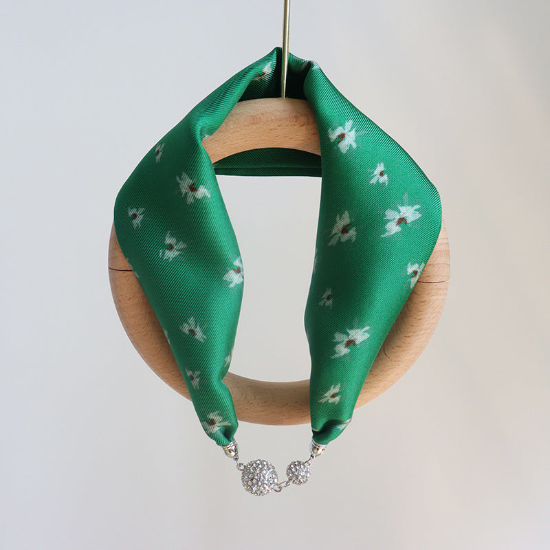 inRealSilk #J 13cm*60cm 100% Silk Necklace Scarf Soft And Breathable