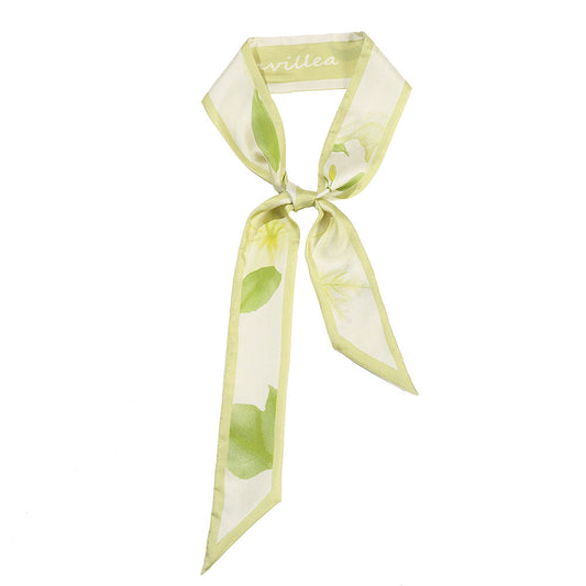 inRealSilk Twilly Fresh Green 125cm*6cm 100% Silk (Mulberry Silk)Hypotenuse Hair Bands&Bags Ribbons&Neckband