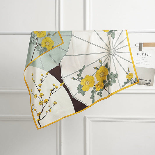 inRealSilk Color 003 90cm*90cm A Large Square 100% Silk Scarves