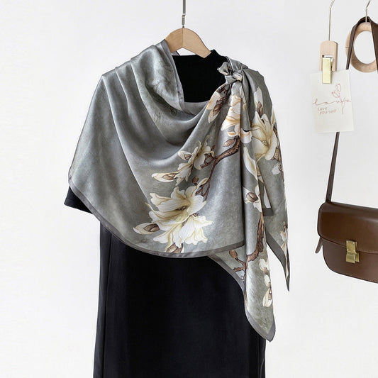 inRealSilk ZS08-12# 52cm*170cm 100% Silk Shawls