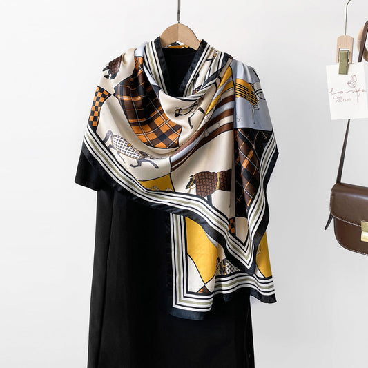 inRealSilk ZS08-10# 52cm*170cm 100% Silk Shawls