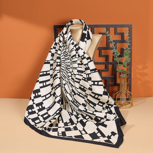 inRealSilk ZSXW-90-001 90cm*90cm A Large Square Silk Shawls&Scarves