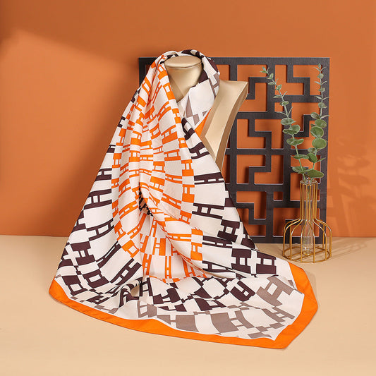 inRealSilk ZSXW-90-002 90cm*90cm A Large Square Silk Shawls&Scarves