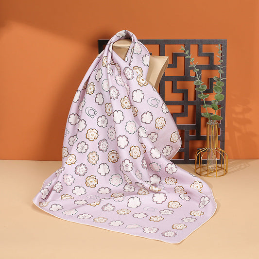 inRealSilk ZSXW-90-006 90cm*90cm A Large Square Silk Shawls&Scarves