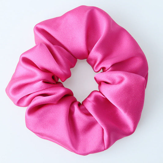 inRealSilk Magenta Fully Handmade 30mm Silk Hairband 6cm Side Width 100% Mulberry Silk