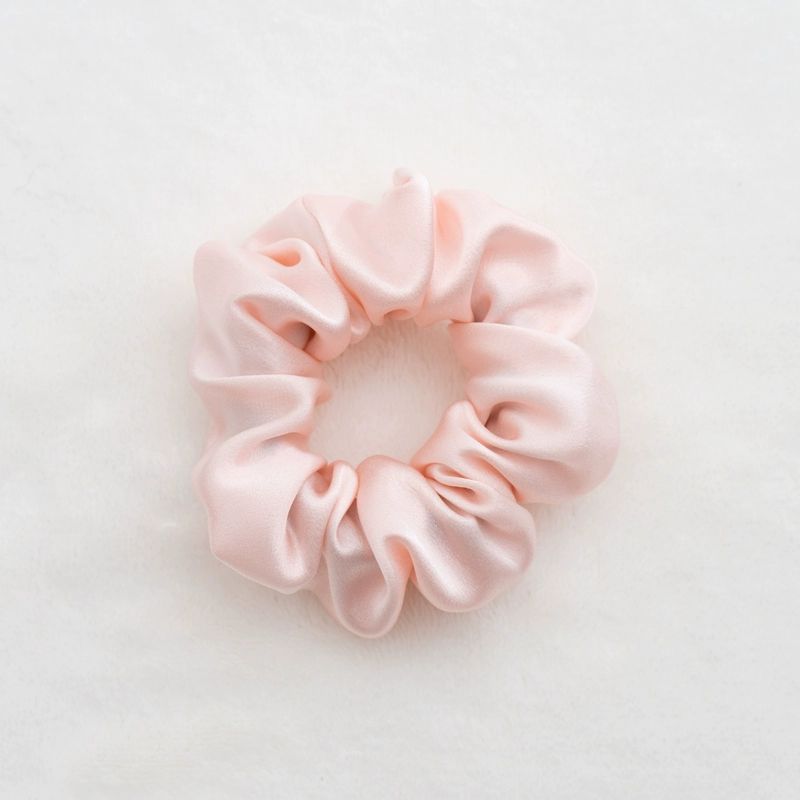 inRealSilk Pale Pink Hand-sewn 16mm Silk Hairband 3.5cm Side Width 100% Mulberry Silk