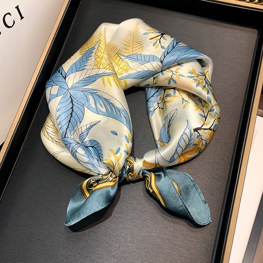 inRealSilk  53cm*53cm Lime Green 100% Small Square Silk Scarf Neckerchiefs&Bandana