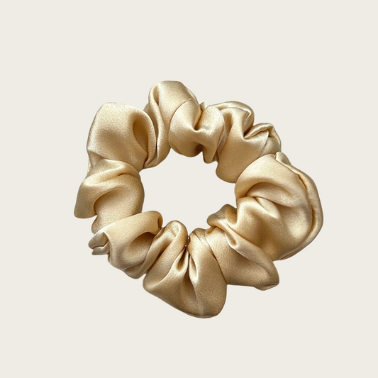 inRealSilk Champagne Fully Handmade 19mm Silk Hairband 2.5cm Side Width 100% Mulberry Silk