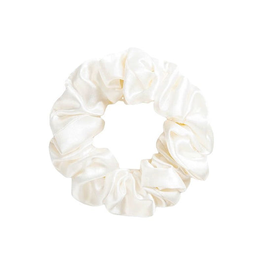inRealSilk White Hand-sewn 16mm Silk Hairband 3.5cm Side Width 100% Mulberry Silk