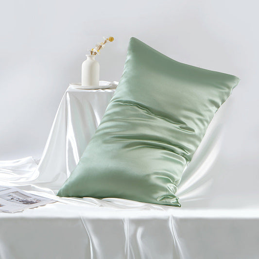 inRealSilk Light Green Color 100% Silk Both Sides Pillowcase 19mm