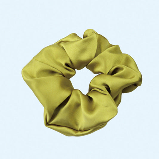 inRealSilk Bright Yellow Fully Handmade 30mm Silk Hairband 6cm Side Width 100% Mulberry Silk
